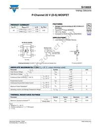 SI1069X-T1-E3 Datasheet Cover