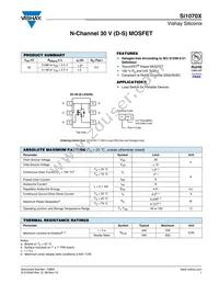 SI1070X-T1-E3 Datasheet Cover