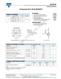 SI1077X-T1-GE3 Datasheet Cover