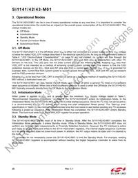 SI1141-M01-GM Datasheet Page 20