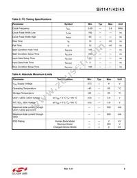 SI1142-A11-YM0R Datasheet Page 9