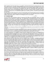 SI1142-A11-YM0R Datasheet Page 13
