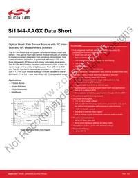 SI1144-AAGX-GMR Datasheet Cover