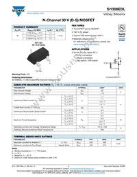 SI1308EDL-T1-GE3 Datasheet Cover