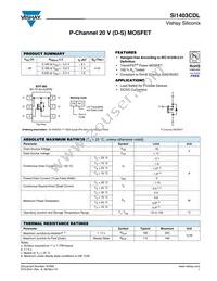 SI1403CDL-T1-GE3 Datasheet Cover