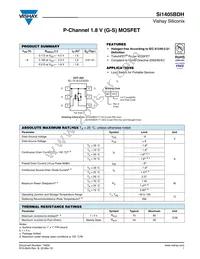 SI1405BDH-T1-E3 Datasheet Cover