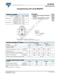 SI1551DL-T1-GE3 Datasheet Cover