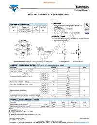 SI1902CDL-T1-GE3 Datasheet Cover
