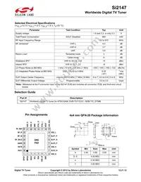 SI2147-A30-GM Datasheet Page 2