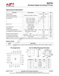 SI2151-A10-GM Datasheet Page 2