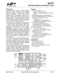 SI2157-A30-GM Datasheet Cover