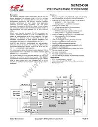 SI2162-C60-GM Datasheet Cover