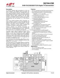 SI2164-C60-GM Datasheet Cover