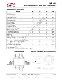 SI2165-D-GMR Datasheet Page 2