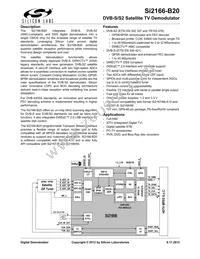 SI2166-B20-GM Datasheet Cover
