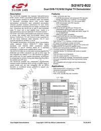 SI21672-B22-GM Datasheet Cover