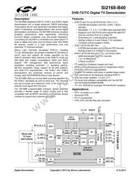 SI2168-B40-GM Datasheet Cover