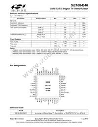 SI2168-B40-GM Datasheet Page 2