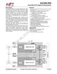 SI21682-D60-GMR Datasheet Cover