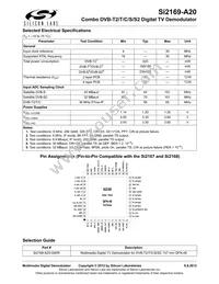 SI2169-A20-GM Datasheet Page 2