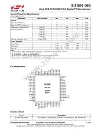 SI21692-D60-GMR Datasheet Page 2