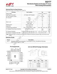 SI2177-A30-GMR Datasheet Page 2