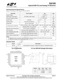 SI2185-A10-GMR Datasheet Page 2