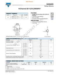 SI2300DS-T1-GE3 Datasheet Cover