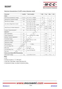 SI2307-TP Datasheet Page 2