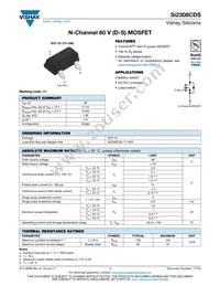 SI2308CDS-T1-GE3 Datasheet Cover