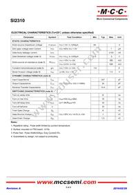 SI2310-TP Datasheet Page 2