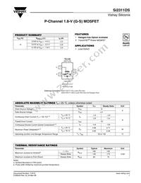 SI2311DS-T1-GE3 Datasheet Cover