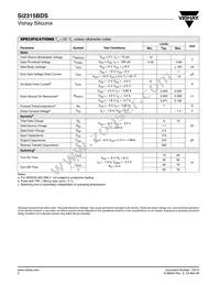 SI2315BDS-T1-GE3 Datasheet Page 2