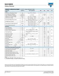 SI2316BDS-T1-E3 Datasheet Page 2