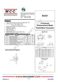 SI2321-TP Datasheet Cover