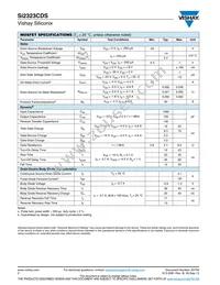 SI2323CDS-T1-GE3 Datasheet Page 2
