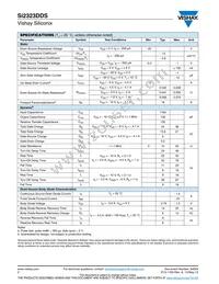 SI2323DDS-T1-GE3 Datasheet Page 2
