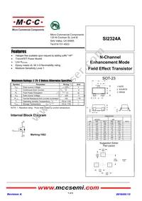 SI2324A-TP Datasheet Cover
