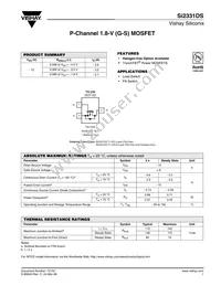 SI2331DS-T1-GE3 Datasheet Cover