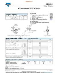 SI2366DS-T1-GE3 Datasheet Cover