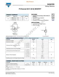 SI2367DS-T1-GE3 Datasheet Cover