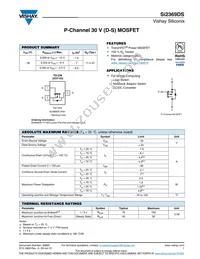 SI2369DS-T1-GE3 Datasheet Cover