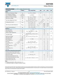 SI2374DS-T1-GE3 Datasheet Page 2