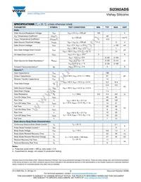 SI2392ADS-T1-GE3 Datasheet Page 2