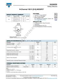 SI2392DS-T1-GE3 Datasheet Cover