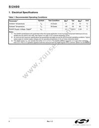 SI2400-BS Datasheet Page 4