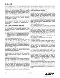 SI2400-BS Datasheet Page 22