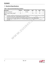 SI2401-FS Datasheet Page 4