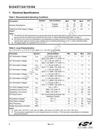 SI2457-C-GTR Datasheet Page 4
