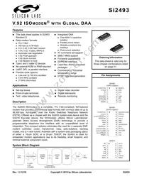 SI2493-C-GTR Datasheet Cover